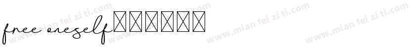 free oneself字体转换